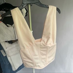boohoo corset croptop